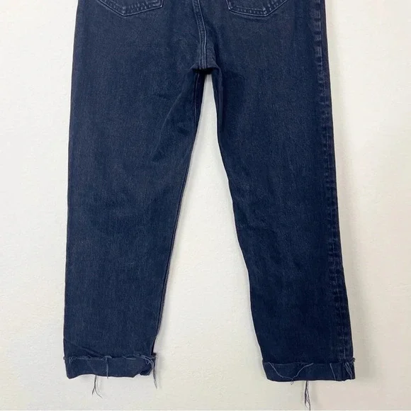 Abercrombie‎ and Fitch Criss Cross High RiseDad Jeans in Black